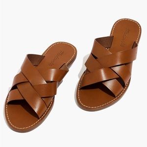 Madewell the boardwalk sandal woven brown leather summer vacation beach